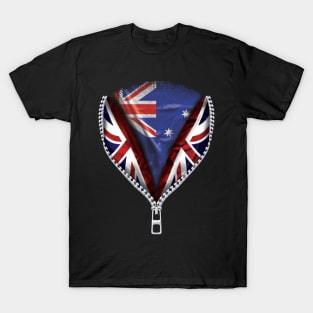 Australian Flag  Australia Flag zipped British Flag - Gift for Australian From Australia T-Shirt